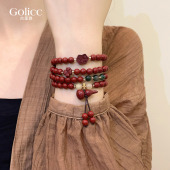 多层朱砂马年本命年手链女款 2026新款 高级感手串轻奢小众精致手饰