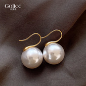 高跟鞋 珍珠耳钩女轻奢高级感耳环适合冬天 耳钉新年巨好看耳饰品