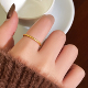 指环 巨好看 古法沙金磨砂戒指女小众设计轻奢高级感2026新款 爆款
