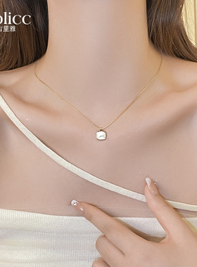 气质贝壳项链轻奢高级感锁骨款