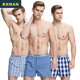 男平角裤 内裤 纯棉梭织中腰短裤 男睡裤 BXMAN宽松阿罗裤 加大码 男士