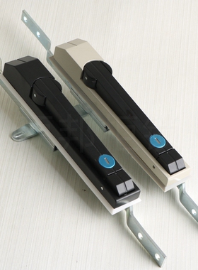 顶邦 MS829全黑米黄天地连杆锁 通讯柜 威图柜锁配电箱机柜拉杆锁