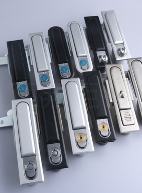 顶邦 MS480平面锁不锈钢MS490大方黑锁 网络控制配电箱机柜门锁