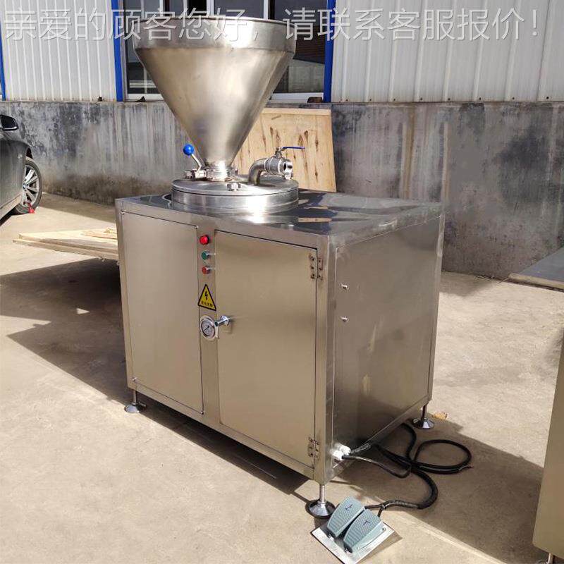 不锈钢灌 肠机设型备 液压双馅嘴WCA灌肠机腊肠血肠火腿香肠灌大
