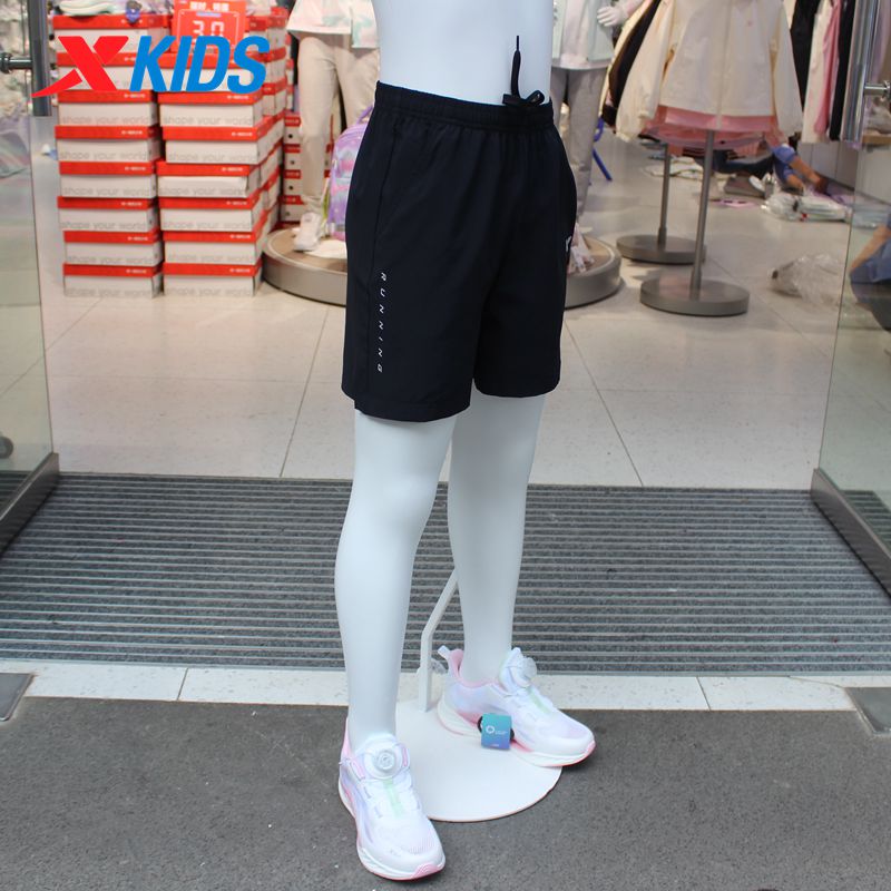 特步儿童2025夏季新款女中大童速干短裤凉爽休闲运动675224404404
