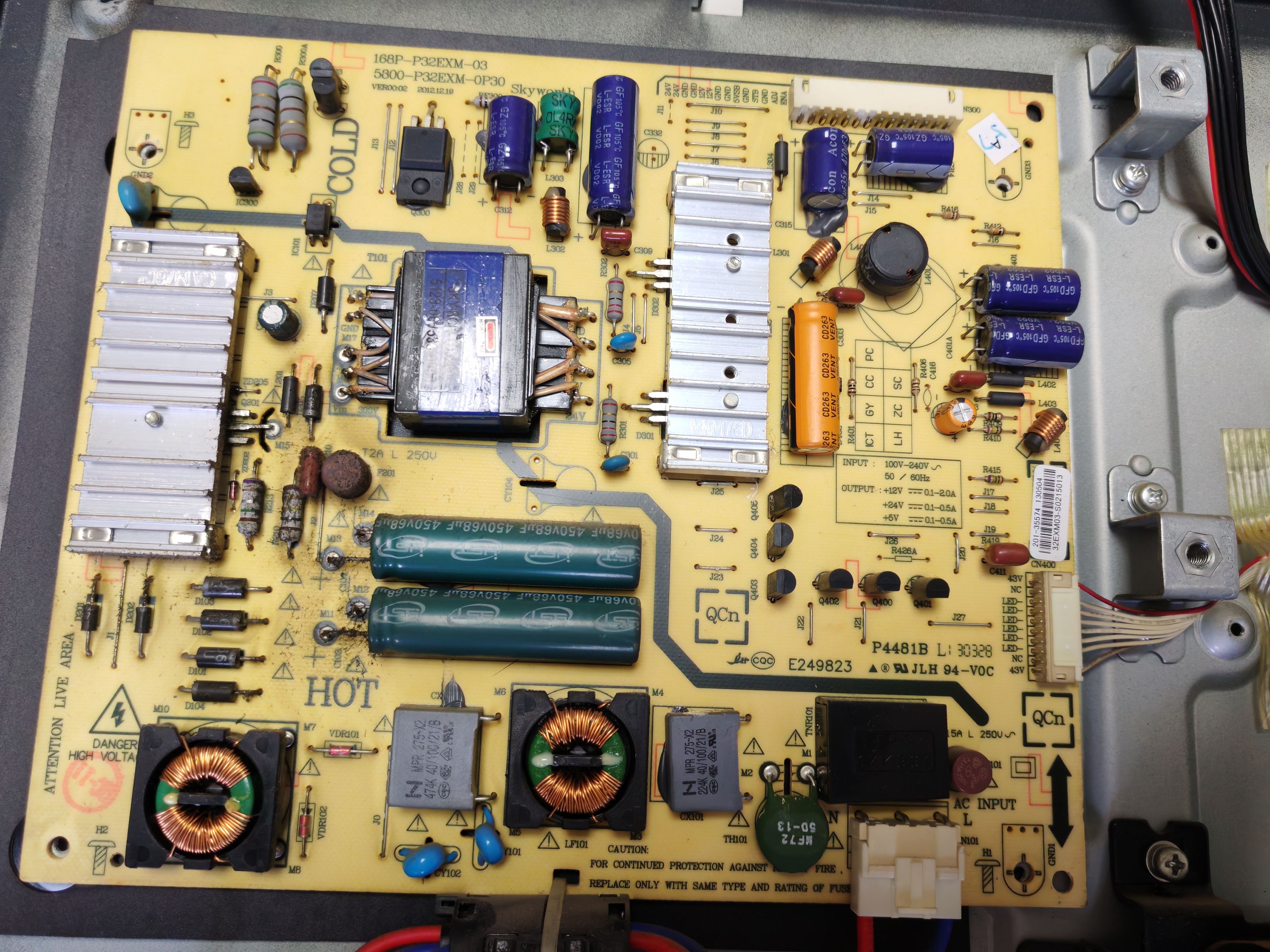 原装创维32M500E 32E500E电源板5800-P32EWM-0710 168P-P32EWM-07