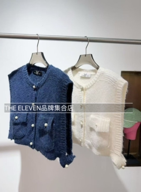 mmq设计师品牌25冬季新品针织小坎肩背心时尚百搭