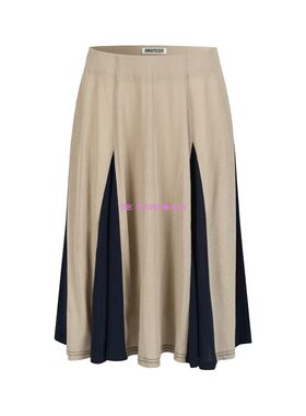 设计师ANNAMOOER 26FP新品拼色半裙