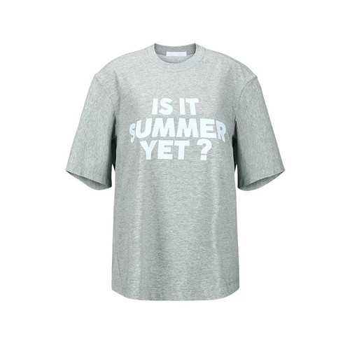 【YCH】2025SS春夏 圆领字母印花短袖T恤上衣两色