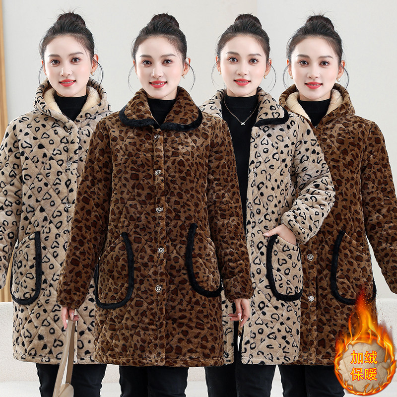 加肥大码加绒加厚中长保暖工作服