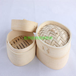 四角圆角竹笼 方形蒸笼 蒸笼屉 毛竹笼 点心蒸笼 商用蒸汽炉笼屉