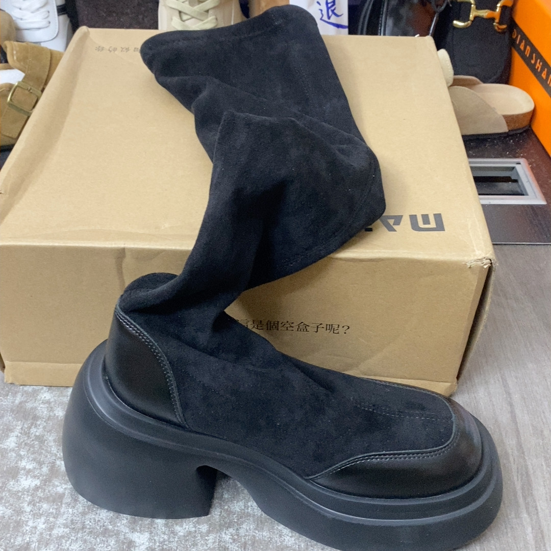 35过膝绒面绒里跟6,女鞋,浅口单鞋,淘宝优惠券,粉丝福利购,淘宝优惠卷