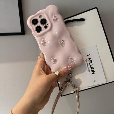 日韩网红温柔粉紫气泡钻适用iphone17promax苹果15/14手机壳13软12Pro女硅胶16高级感个性新款小众设计保护壳