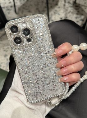 奢华闪钻满天星适用苹果15手机壳iPhone17promax高级感14新款13简约ins女款12全包防摔11硅胶保护套16pro爆款