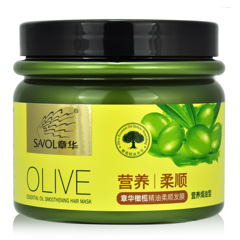 章华橄榄精油柔顺发膜护发素免蒸倒膜焗油膏营养毛躁正品