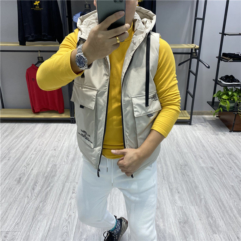 svip~ There crisp type Quality embroidery!spring and autumn winter man fashion Hooded Warm cotton Vest coatin the Men's clothing, 马甲 category - from Buy2taobao.com to provide professional Taobao agent buy service