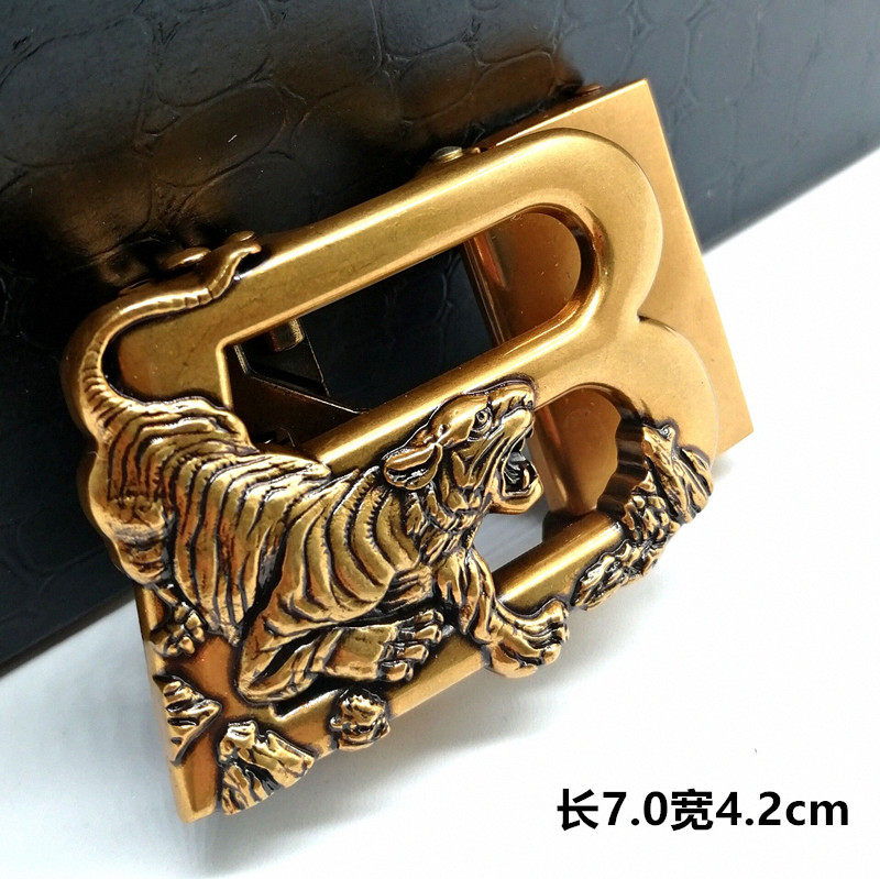 레트로 수도꼭지 남자 벨트 헤드 하이 엔드 합금 자동 버클 타이거 바지 벨트 헤드 맞춤형 사자 벨트 헤드 3.5CM