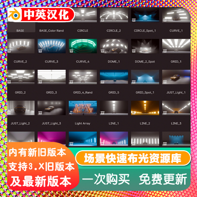 Blender插件 Fast Studio Creator Quick Studio 2.90 快速灯光