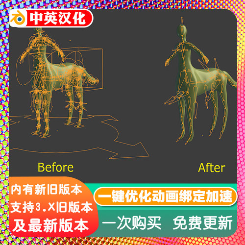 Blender插件 Arigify 1.10 Rig绑定网格动画加速游戏流程虚幻UE4
