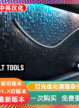Blender插件 Holt Tools v6 清理 灯光 环境光优化 选中提取 工具