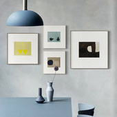 现代简约北欧抽象几何极简小众艺术装 饰画客厅餐厅卧室样板间挂画