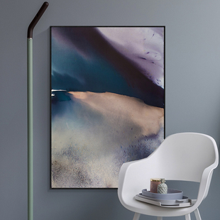 客厅侘寂风抽象无框画定制酒店民宿软装 饰画 挂画现代简约风卧室装