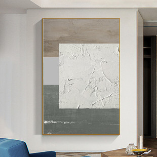 原木奶油风玄关装饰画现代极简大气抽象艺术挂画入户走廊过道壁画