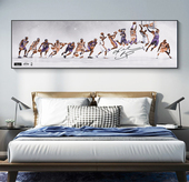 科比装 饰画卧室床头画人物挂画沙发背景墙画布莱恩特海报壁画篮球