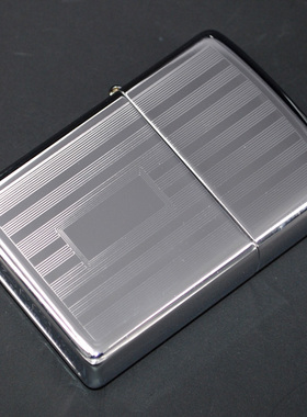 原装正品Zippo芝宝打火机-绝版收藏-2004年镀铬镜面绅士高雅竖纹