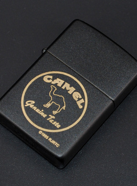 原装正品美国Zippo打火机-绝版收藏-1994年黑色哑漆骆驼味道