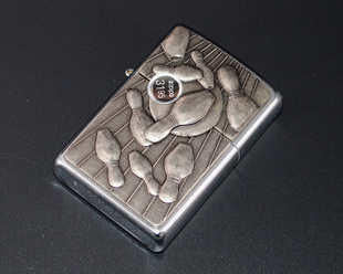 收藏 原装 绝版 美国Zippo芝宝打火机 2002年惊喜设计保龄球 正品