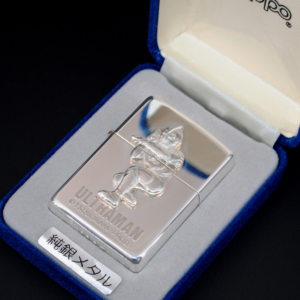 原装正品Zippo打火机-精品收藏-1996年纯银奥特曼30周年纪念限量