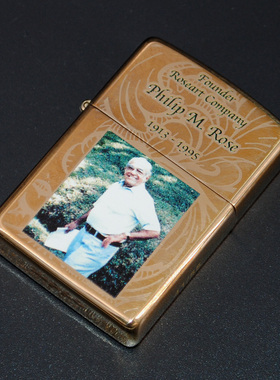 原装正品Zippo打火机-绝版收藏-2012年Roseart创始人纪念限量55