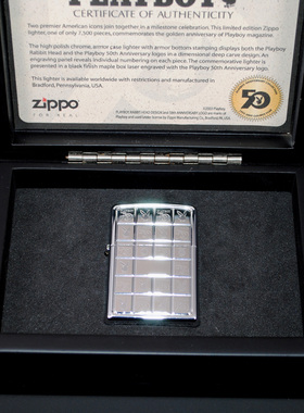 原装正品Zippo打火机-精品收藏-2003年huahua公子50周年纪念样机