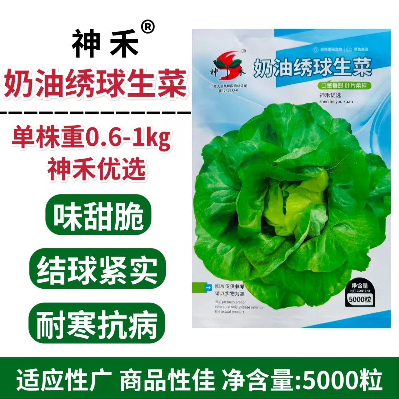 奶油绣球生菜种子农家春秋播耐寒耐抽苔生菜种籽阳台盆栽菜籽,农用物资,蔬菜种子/种苗,淘宝优惠券,粉丝福利购,淘宝优惠卷