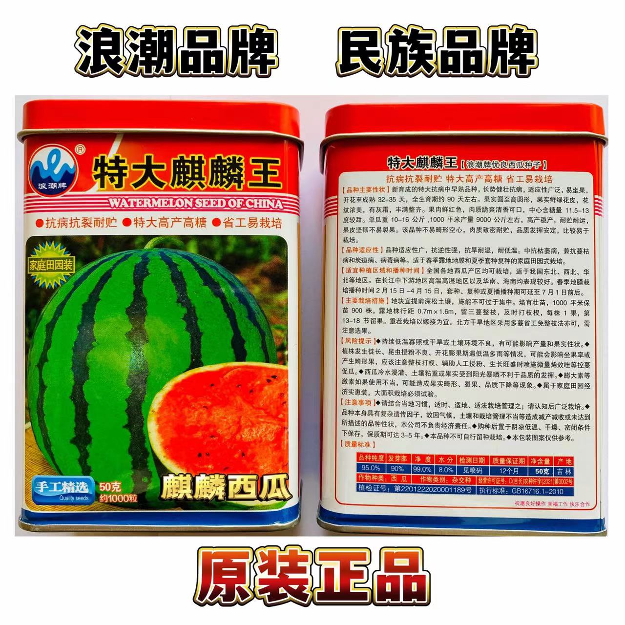 特大冰糖麒麟王西瓜种子籽高产巨型甜王瓜南方小四季蔬菜水果种孑