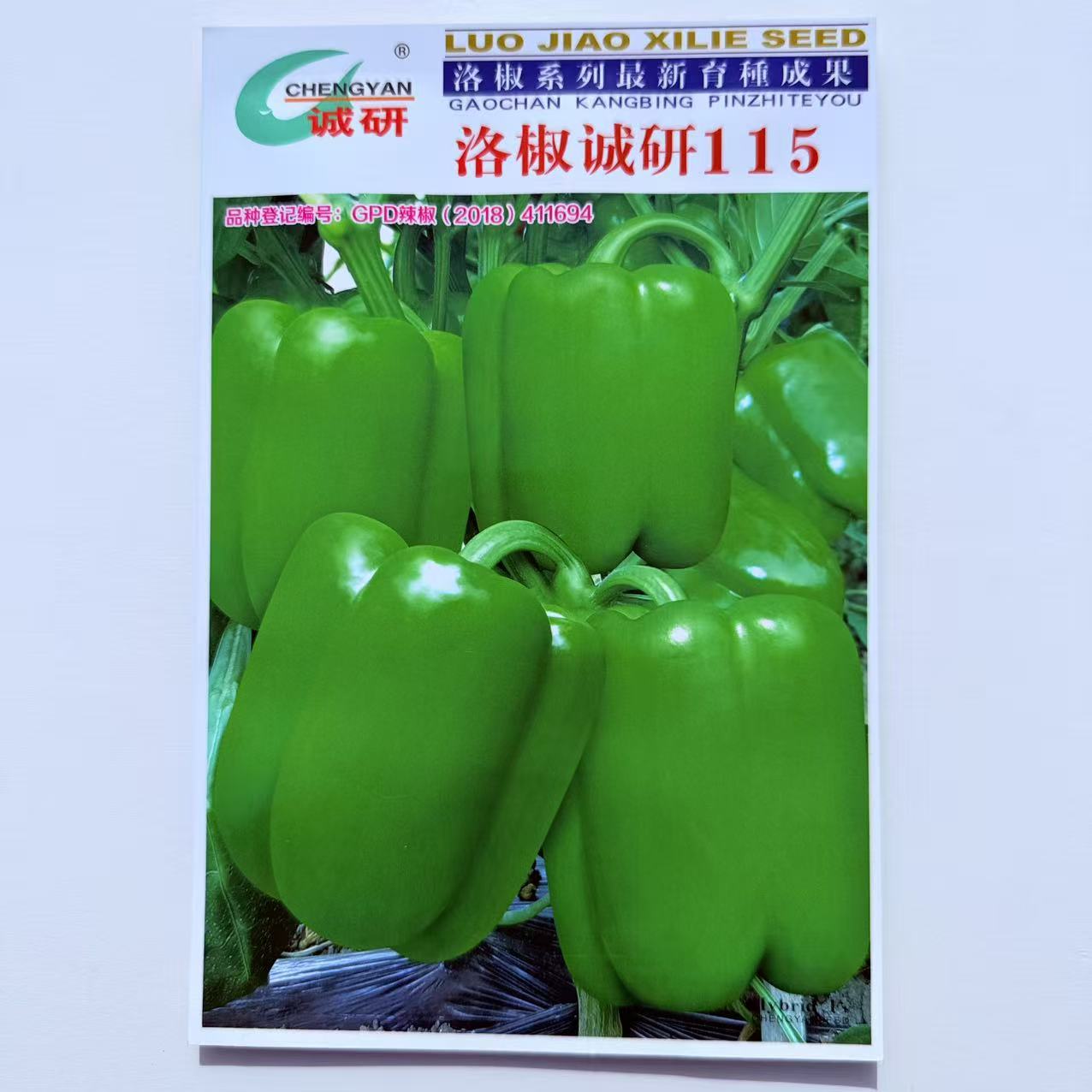 洛椒115甜椒种籽 甜椒灯笼椒种子耐低温菜椒种子春秋大田种植