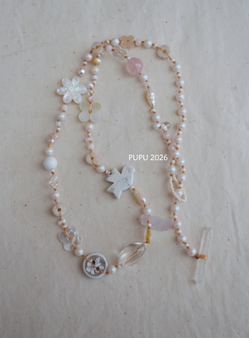 独家原创手工天然水晶飞鸟项链