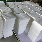 圆孔水培育苗棉十字营养块海绵定植绵移植蔬菜种植基地无土挖洞孔