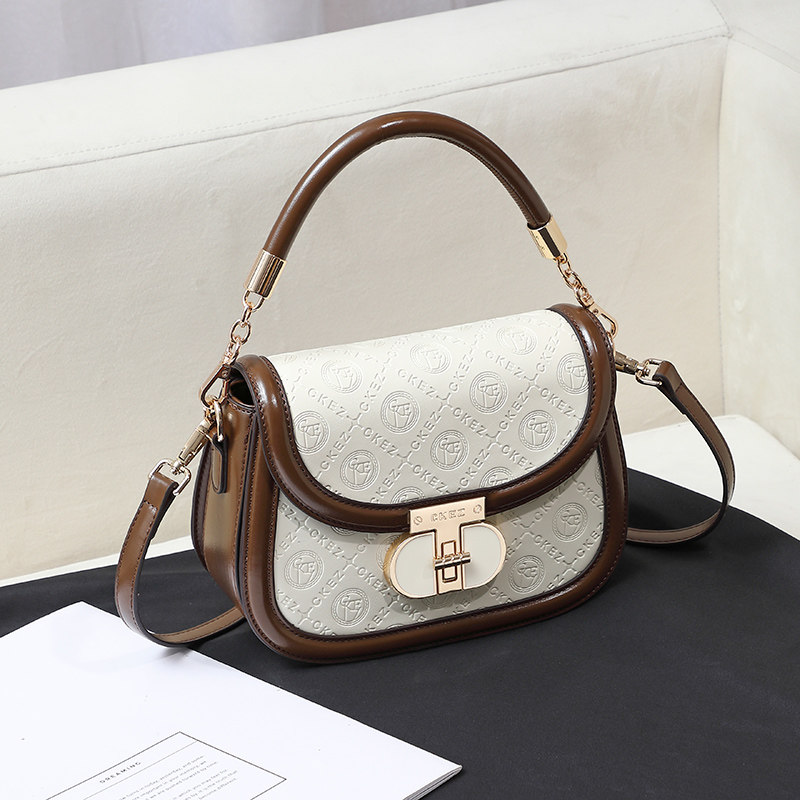 CKEZ正品小众轻奢撞色手提包包女2026新款小方包高级感单肩斜挎包,箱包皮具/热销女包/男包,小方包,淘宝优惠券,粉丝福利购,淘宝优惠卷