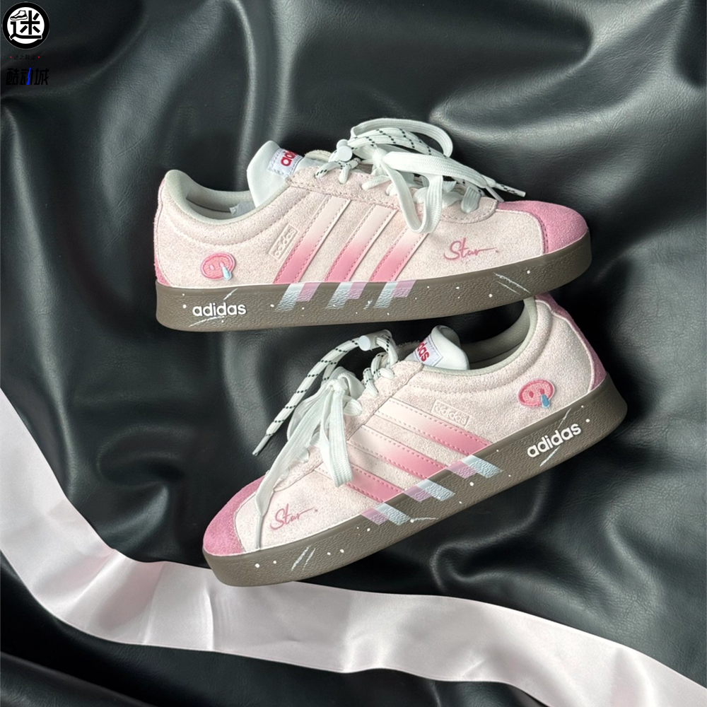 球鞋定制 Adidas/阿迪达斯 VL COURT 糖果恋语德训女子百搭板鞋,运动鞋new,板鞋,淘宝优惠券,粉丝福利购,淘宝优惠卷
