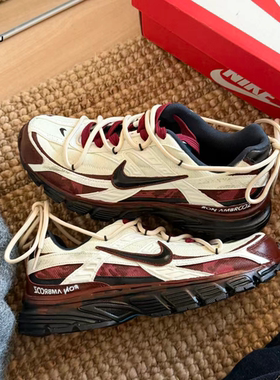 球鞋定制 Nike/耐克 Initiator 夕阳余晖做旧机能男子复古老爹鞋