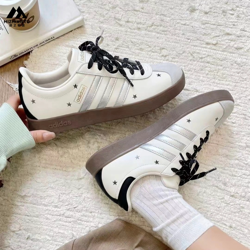 球鞋定制 Adidas/阿迪达斯 Neo VL 星点点韩式风高级德训女子板鞋