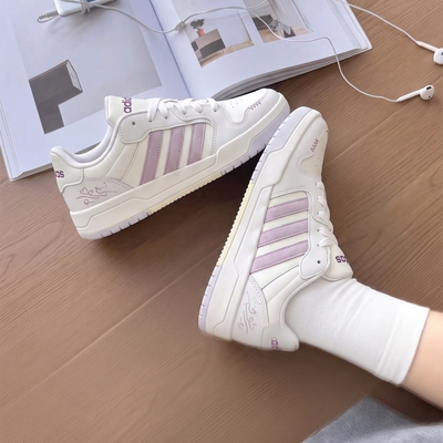 球鞋定制Adidas/阿迪达斯 neo Entrap 芋泥奶冻清新甜美女子板鞋