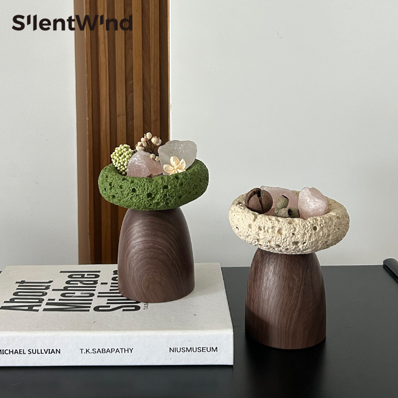 SilentWind寂风北欧风扩香石香薰精油肉室内无火香薰晶石托盘摆件,家居饰品,香托/香盘/香座/香插,淘宝优惠券,粉丝福利购,淘宝优惠卷