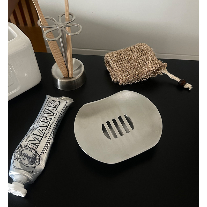 【不锈钢爱好者】砂光沥水皂碟