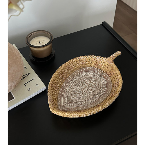 复古桌面香薰蜡烛杂物托盘