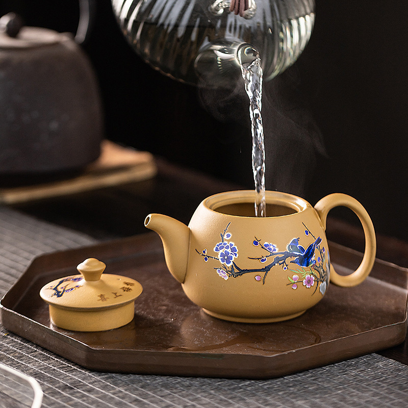 原矿段泥紫砂壶西施壶纯手工泡茶壶 功夫茶具套装 凤鸣壶茶壶单壶