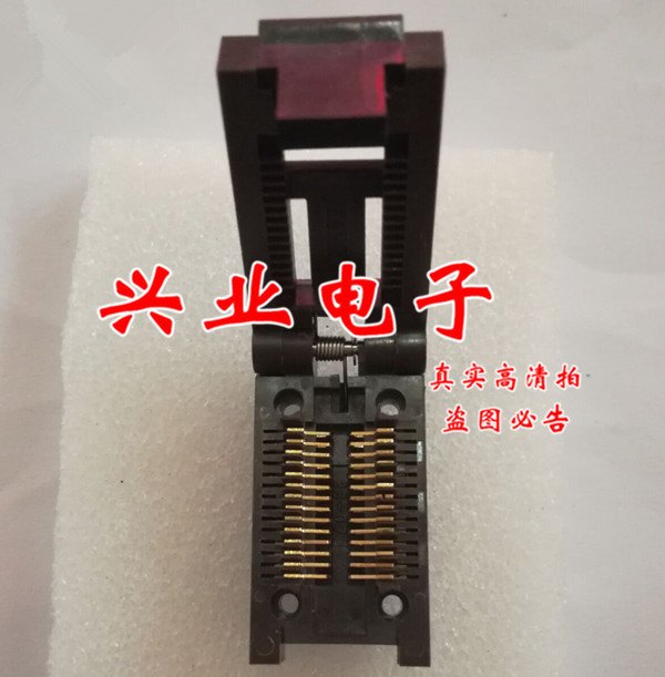 SOP28烧录座1.27mm翻盖测试座
