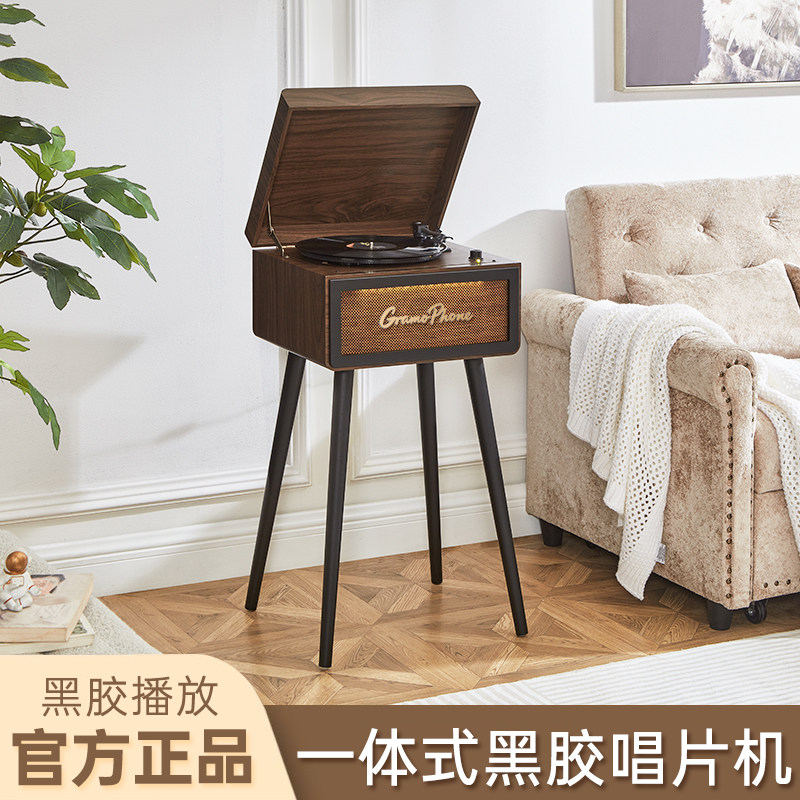 多功能动磁黑胶唱片机音箱送礼品